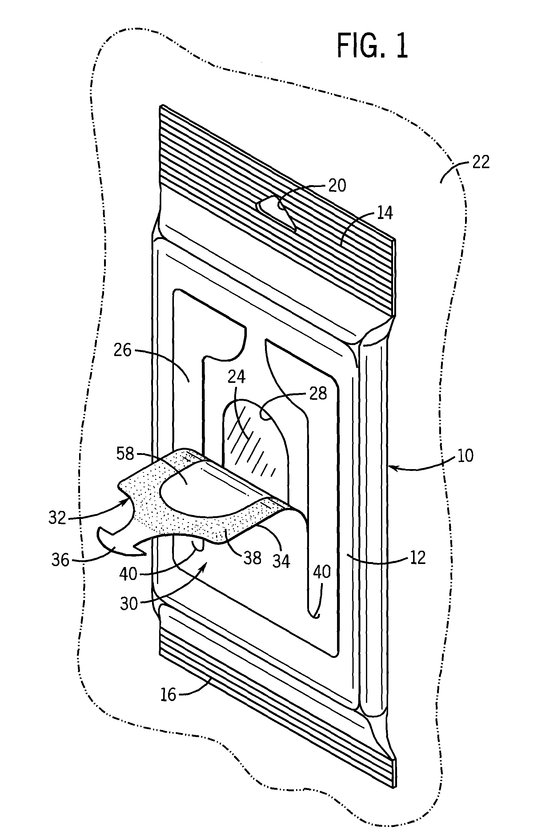 Stick-on, flexible, peel and seal package dispenser