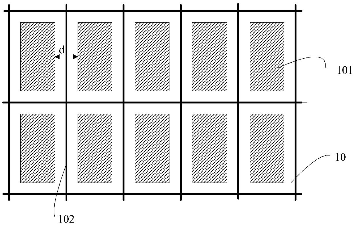 A high-precision positioning method for LED chip array arrangement