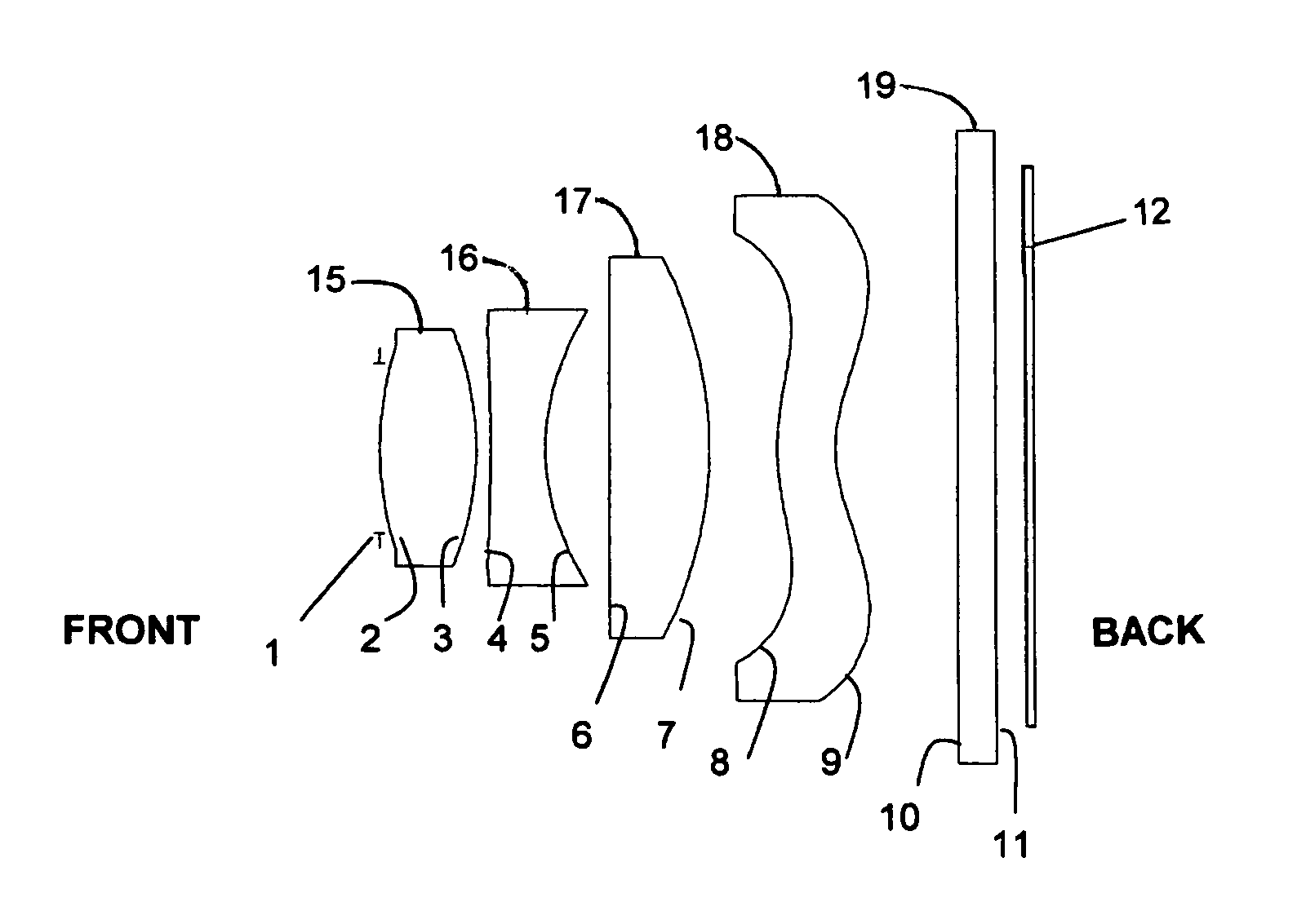 Miniature camera lens system