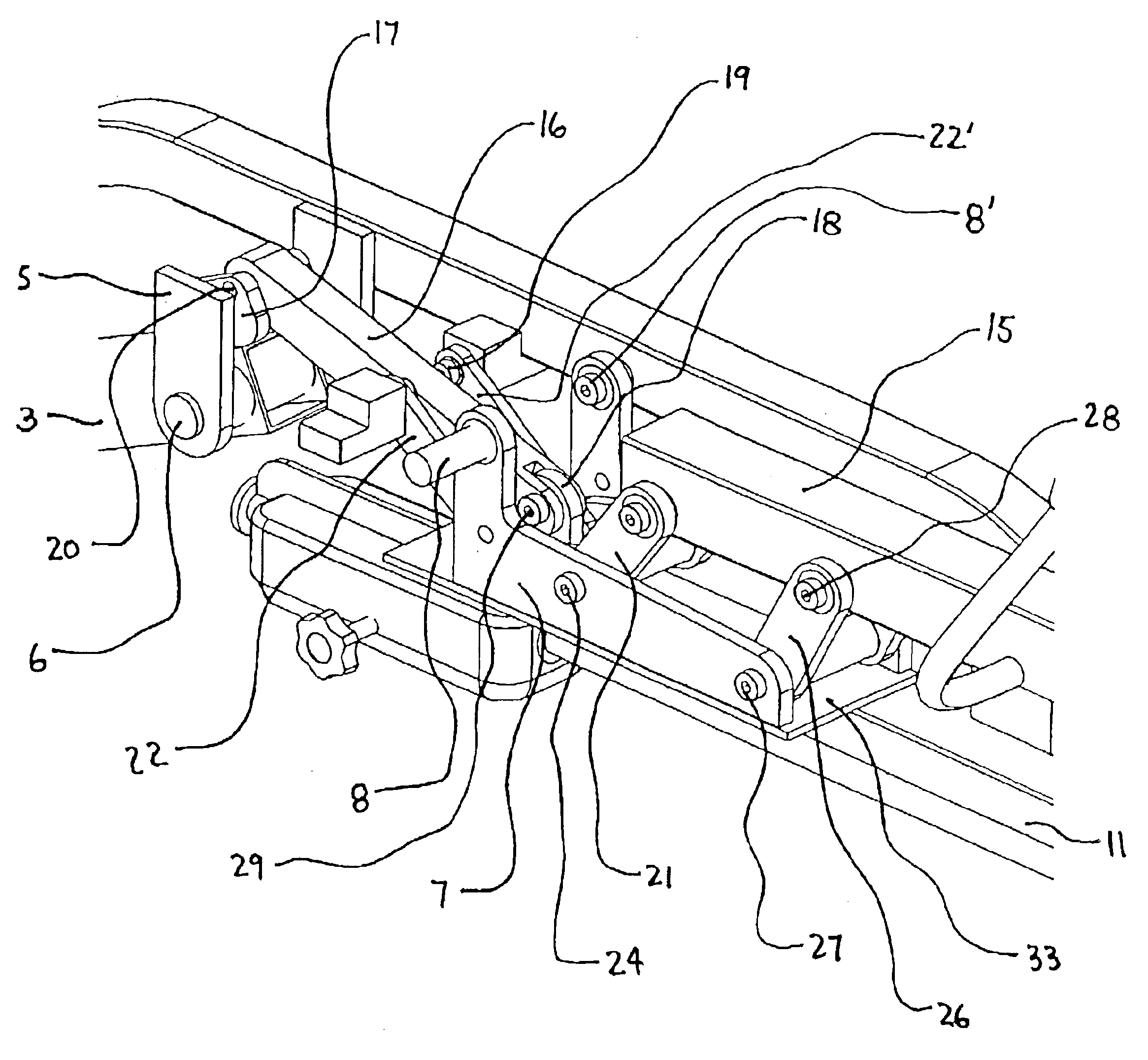 Abdominal bench with constant gap torso cushion