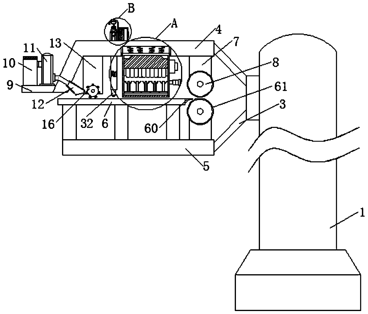 A working method of an electric cloth roll for textile with the function of ironing and dust removal