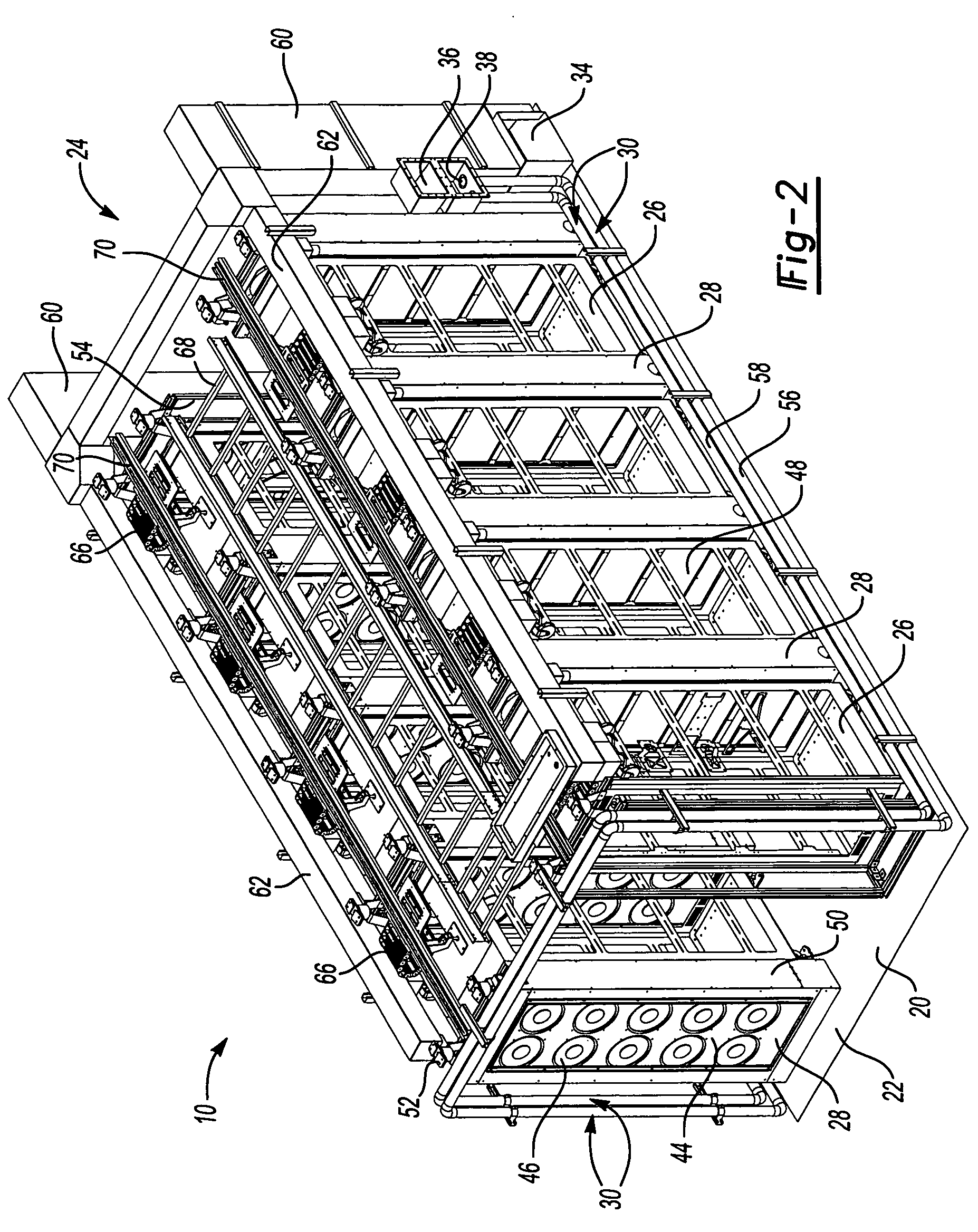 Cooling air flow loop for a data center in a shipping container