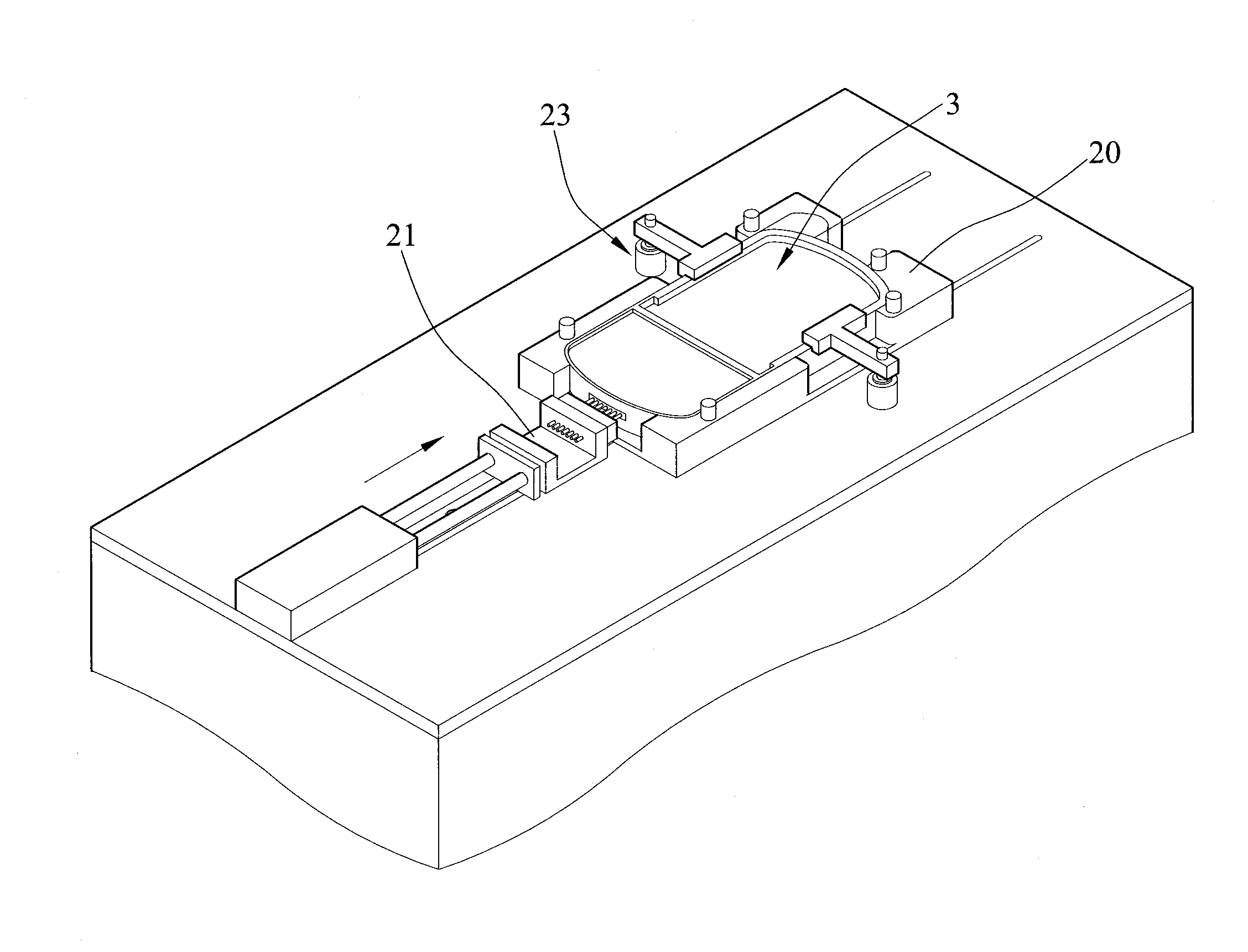 Inspection Device Applying Probe Contact for Signal Transmission