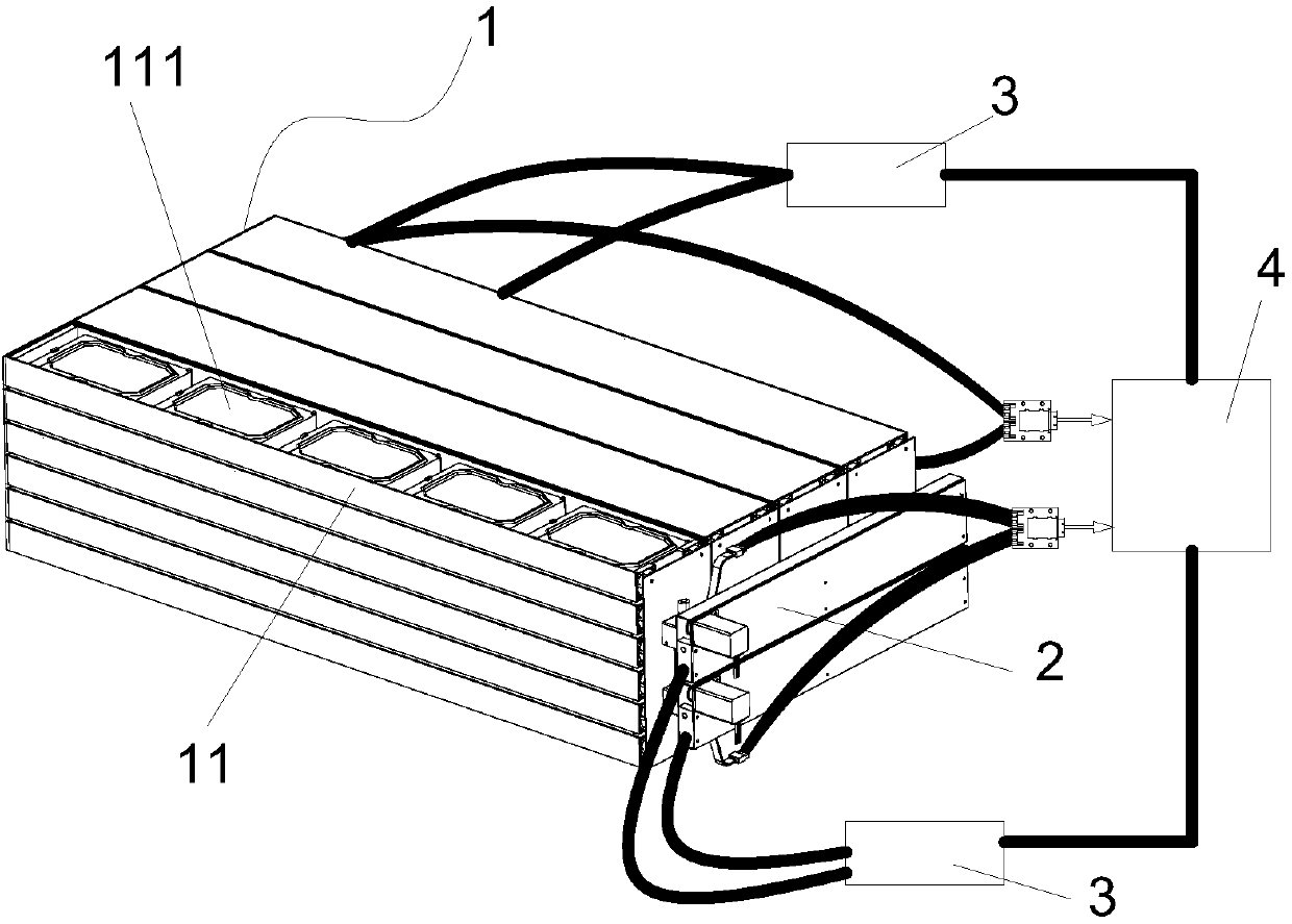 Near-line magnetic disk array library with contact areas at two sides