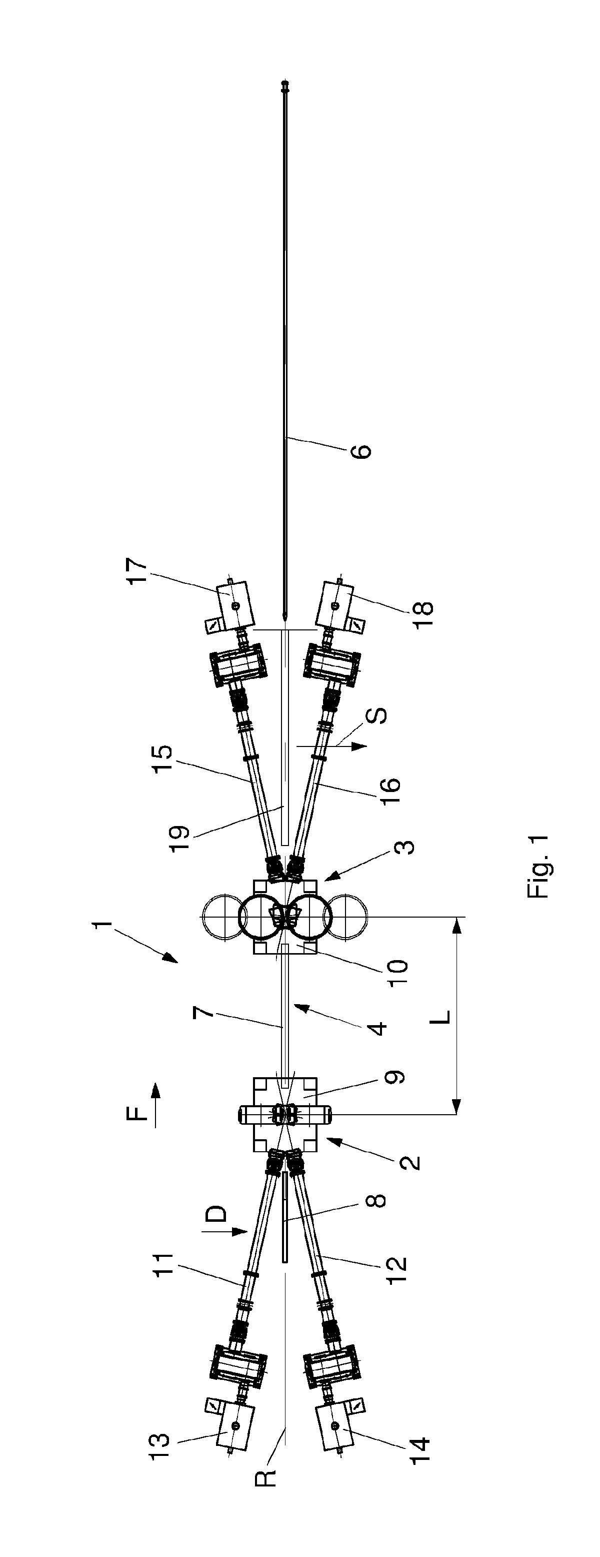 Integrated transverse rolling mill for seamless tubes