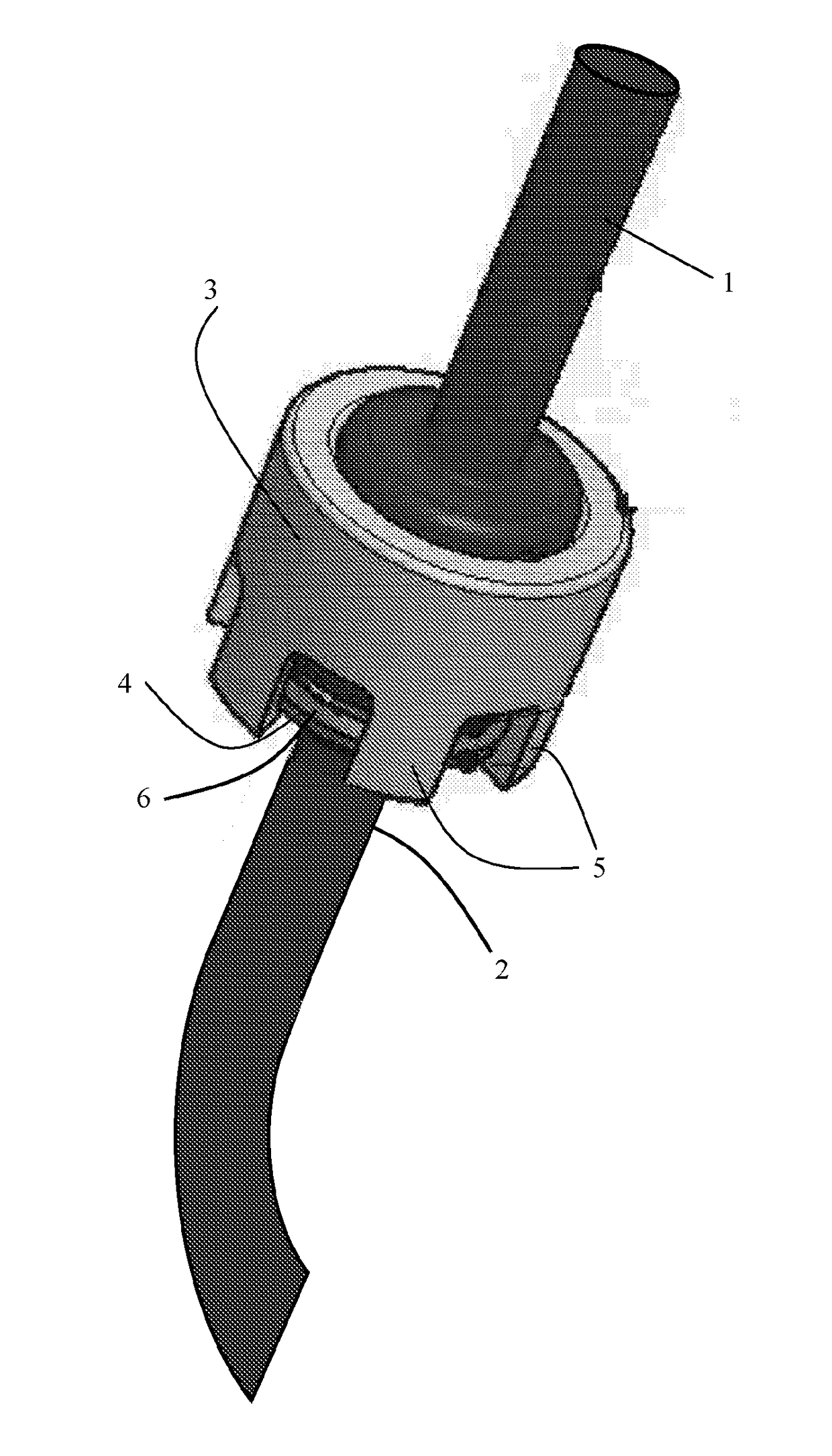 Sealing connection assembly for a sampling device