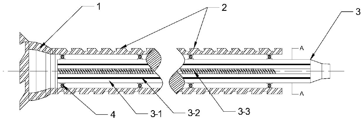 Drilling track measuring system and method for underground while-drilling of coal mine