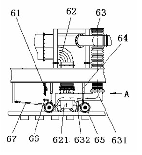 Suction sewage truck for railway ballast bed