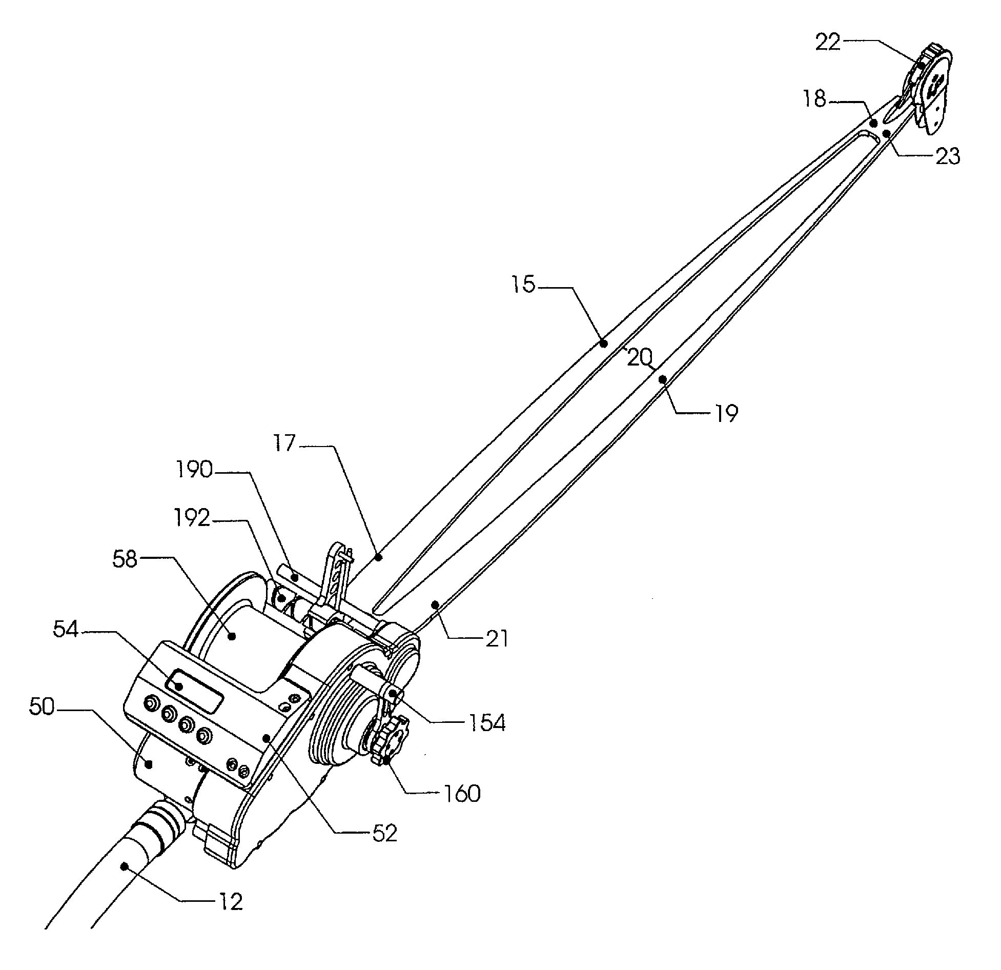 Deep water fishing rod and electric reel