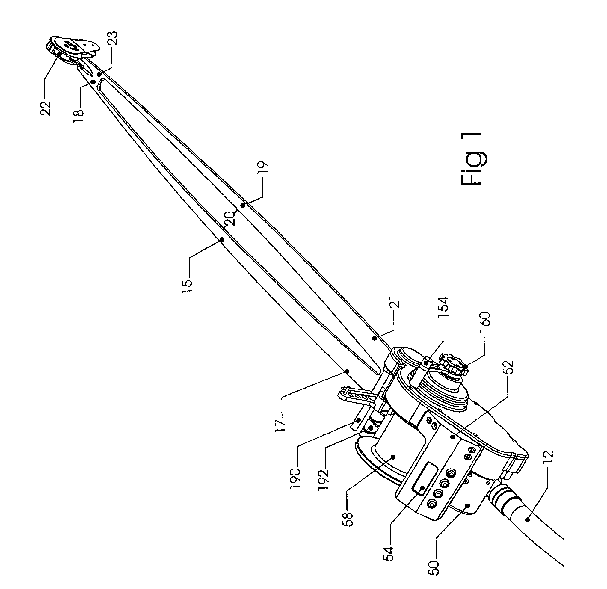 Deep water fishing rod and electric reel