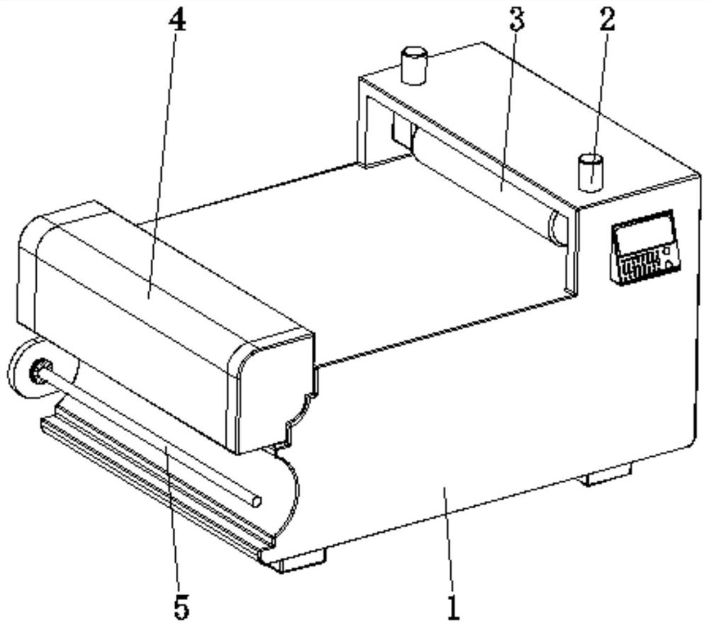 Printing machine with adjustable roll shaft