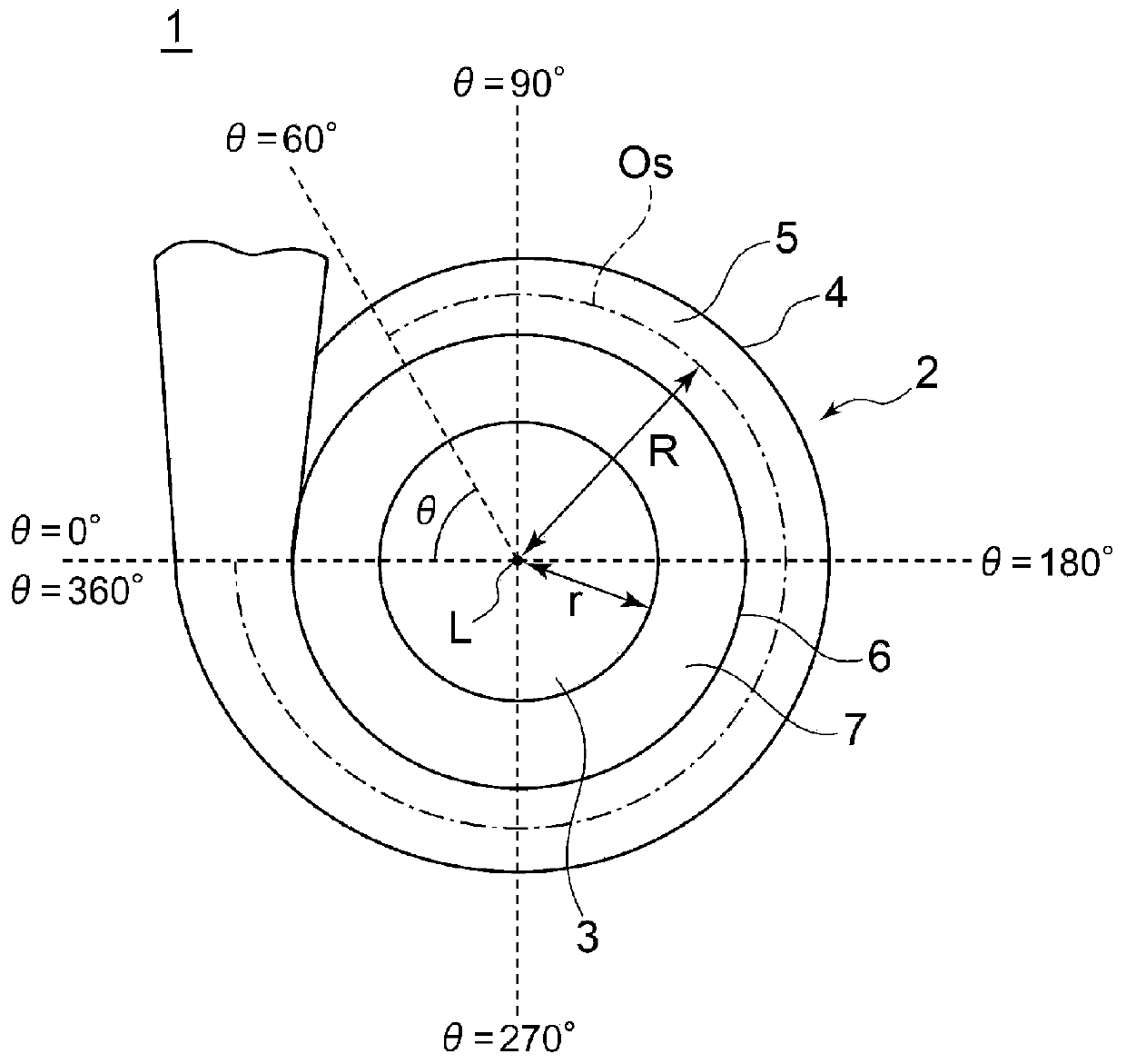 Centrifugal compressor and turbocharger provided with said centrifugal compressor