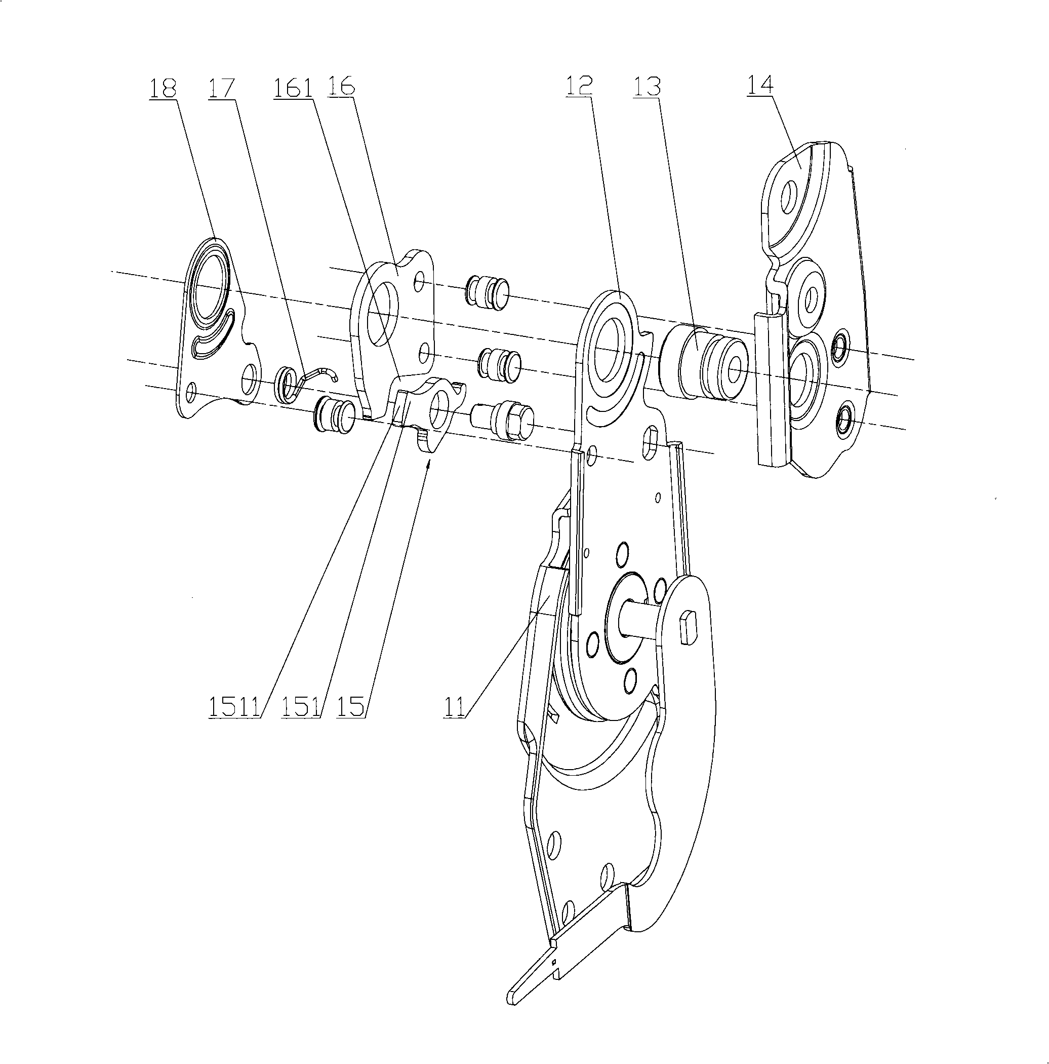 Folding and self-locking apparatus of chair backrest