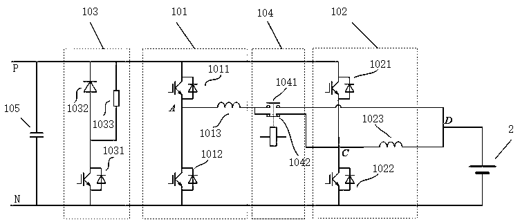 Wide-capacity-range battery charging and repairing integrated device