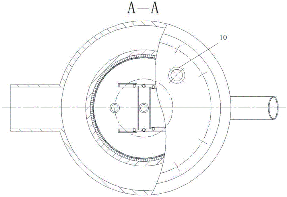 Device for separating domestic sewage