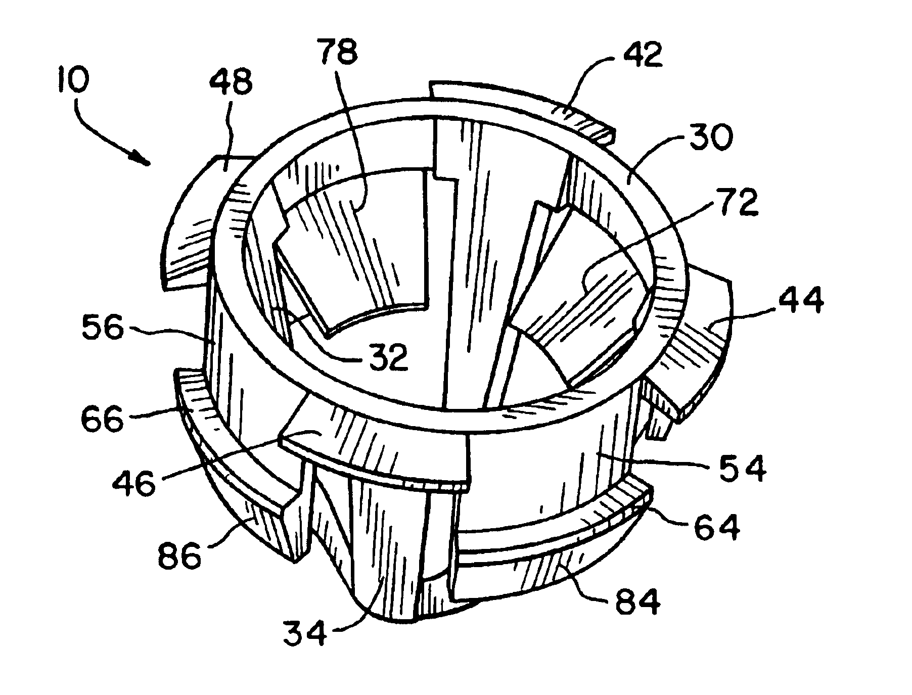 Push-in ball socket