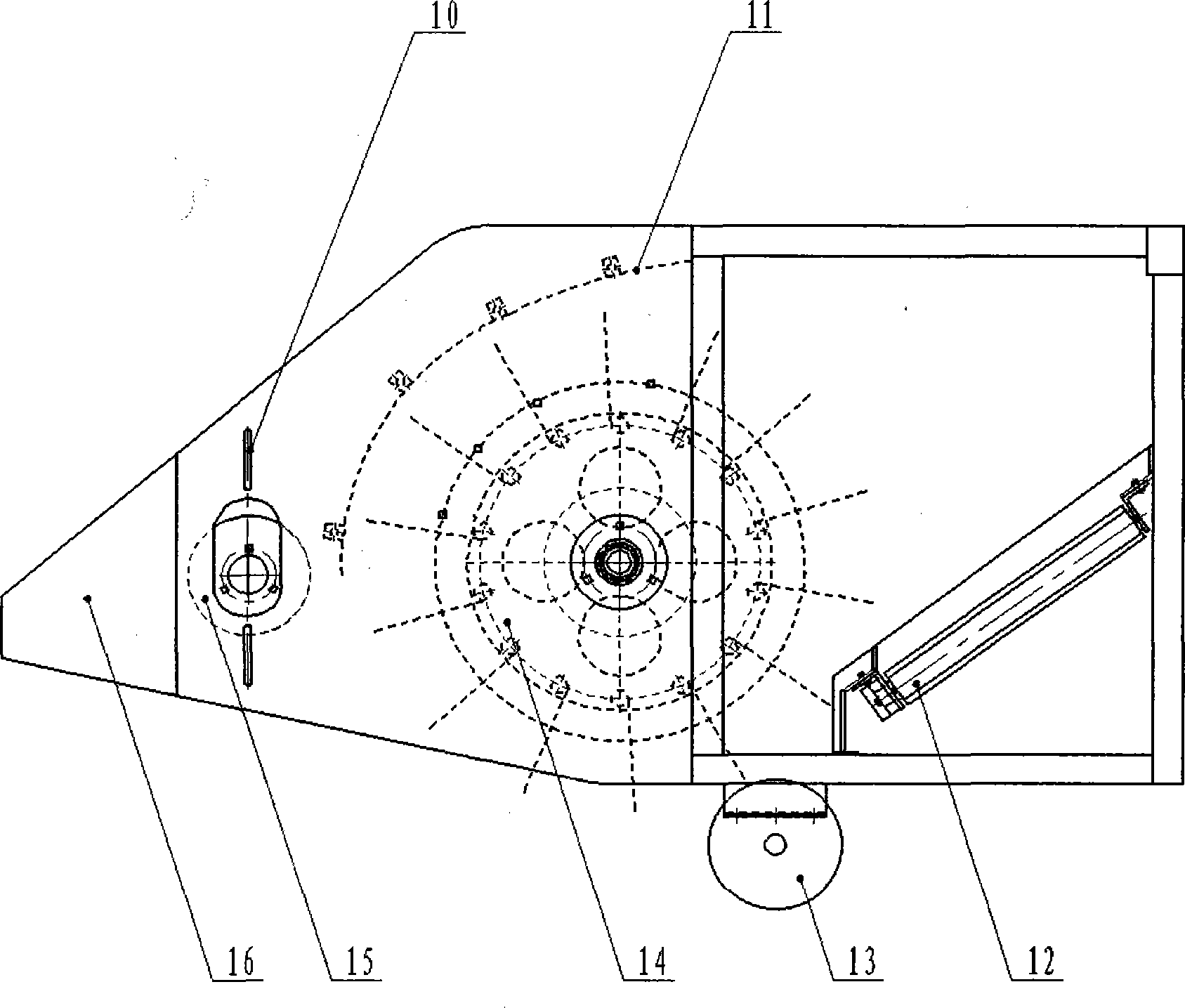 Cotton boll combine harvester