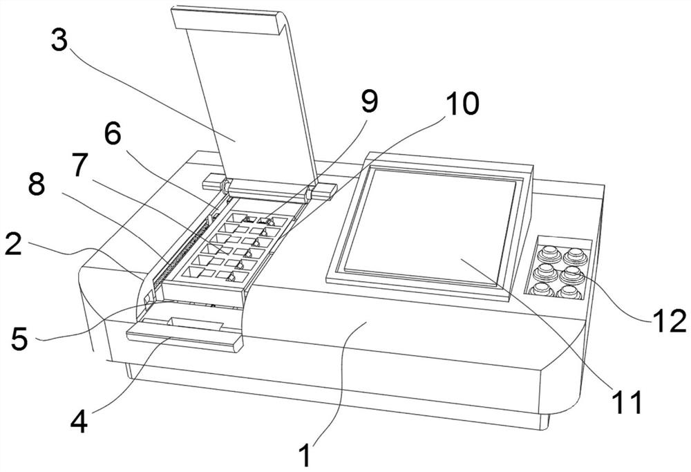 Automatic sample loading mechanism based on intelligent heavy metal rapid quantitative detection and device thereof