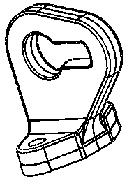 Female die of precoated sand die of uncoupling lever bracket