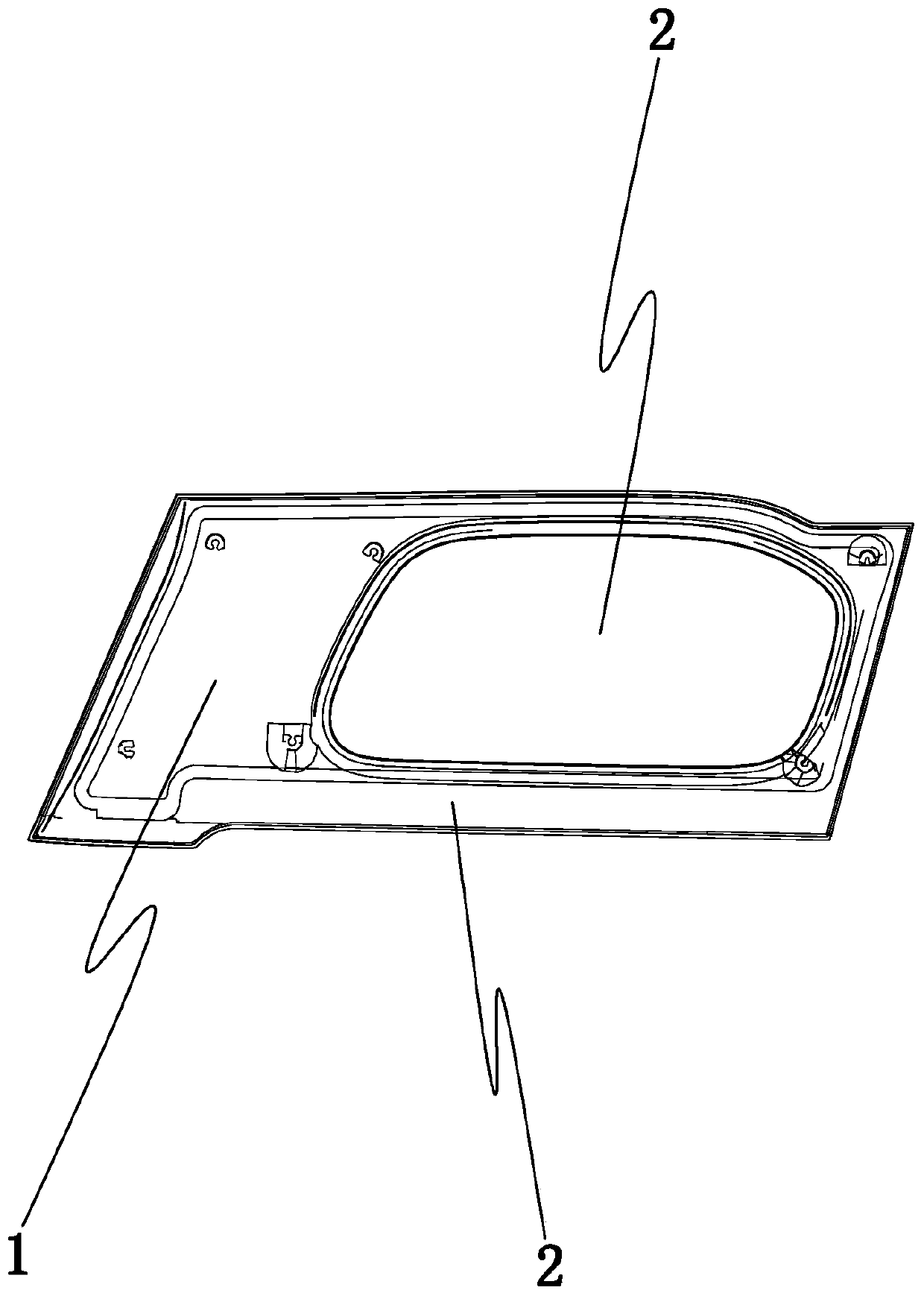 An automatic liquid-shielding plastic glass and its spray coating method