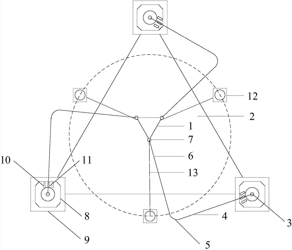 Flexible-hinge parallel-connection robot control device based on contact-type sensor