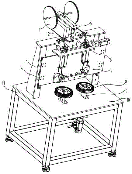 Motor stator slot-sealing mechanism and motor stator slot-sealing machine