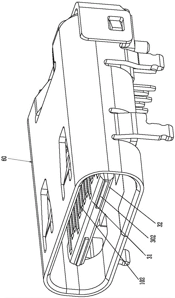 USB3.1 (universal serial bus) connector socket with full-automatic manufacturing process and assembly manufacturing method for USB3.1 connector socket