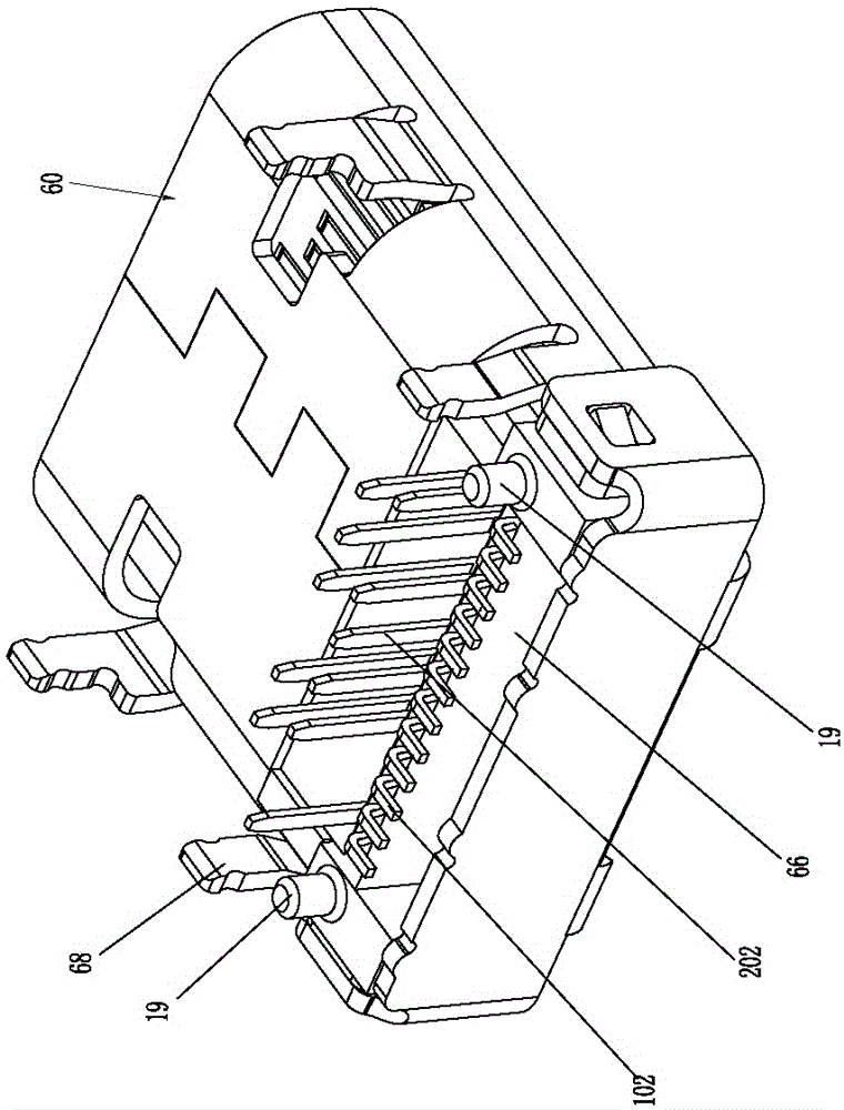 USB3.1 (universal serial bus) connector socket with full-automatic manufacturing process and assembly manufacturing method for USB3.1 connector socket