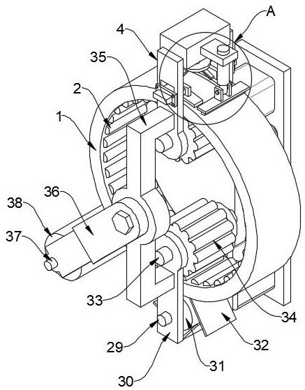 High-temperature-resistant precise grinding abrasive cloth circulating type glue scraping device