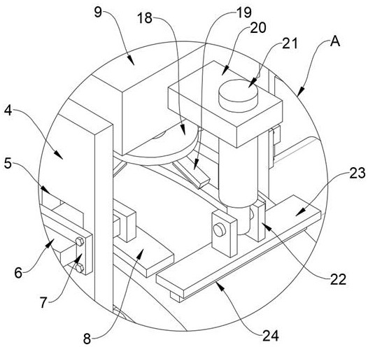 High-temperature-resistant precise grinding abrasive cloth circulating type glue scraping device