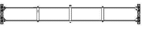 Active control test platform and method for vibration of near space aircraft model