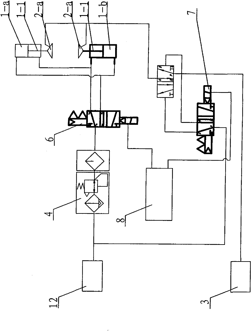 Automatic glass separating device