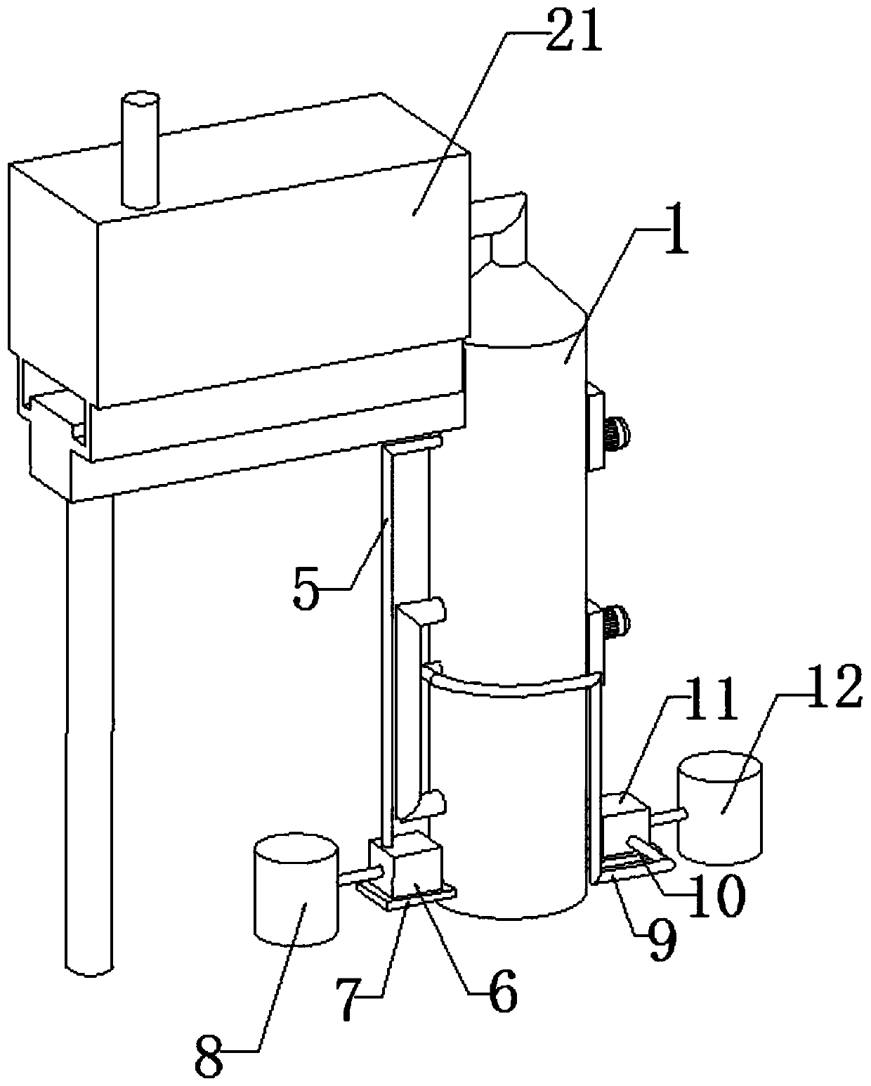 High-efficiency energy-saving vertical PP acid-base waste gas washing tower