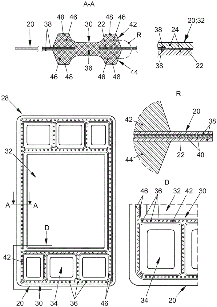 Membrane electrode device and fuel cell with such a membrane electrode device