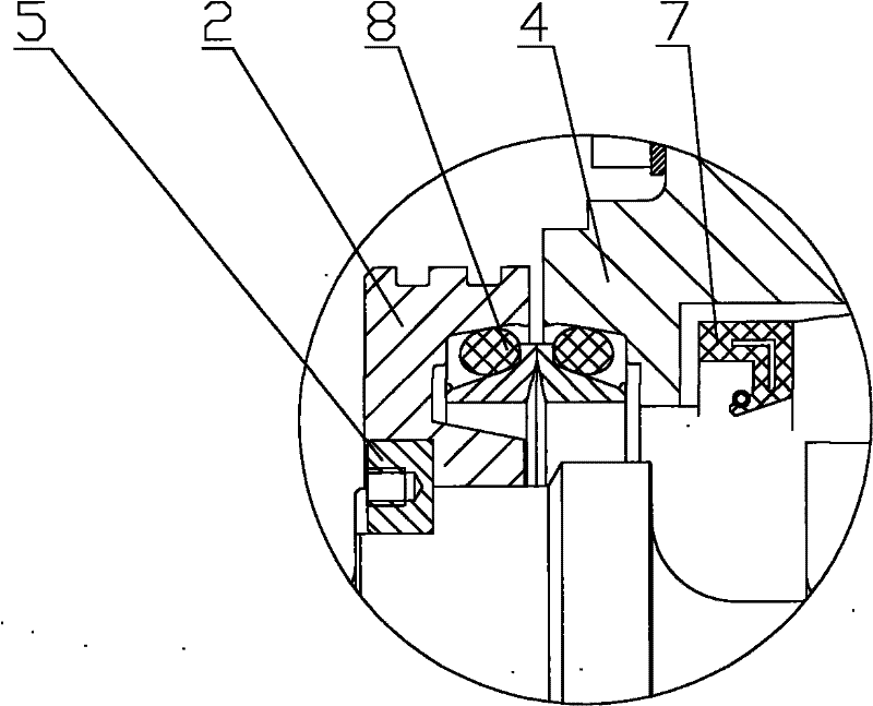 Development machine and floating sealing device thereof