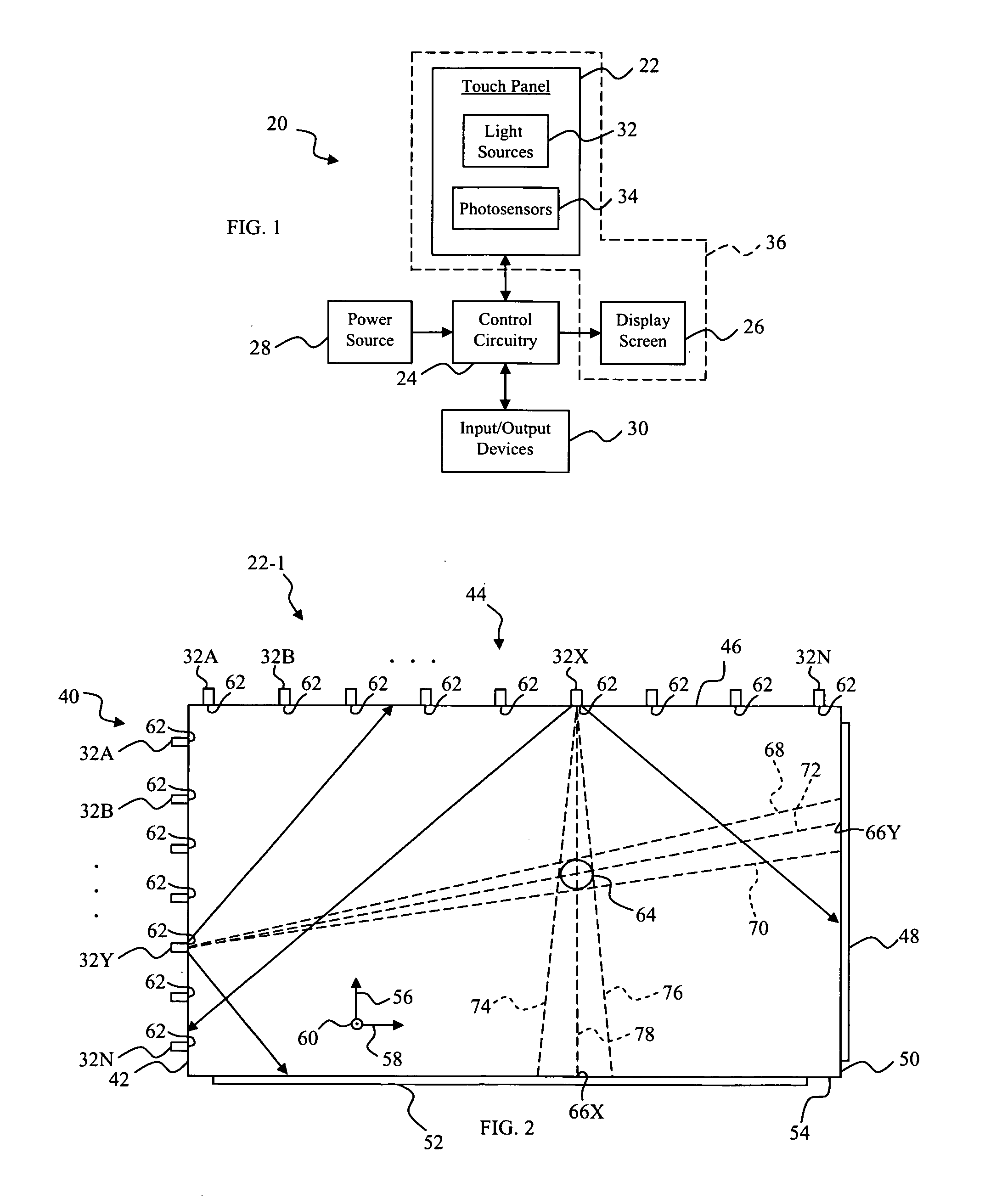 Optical touch panel