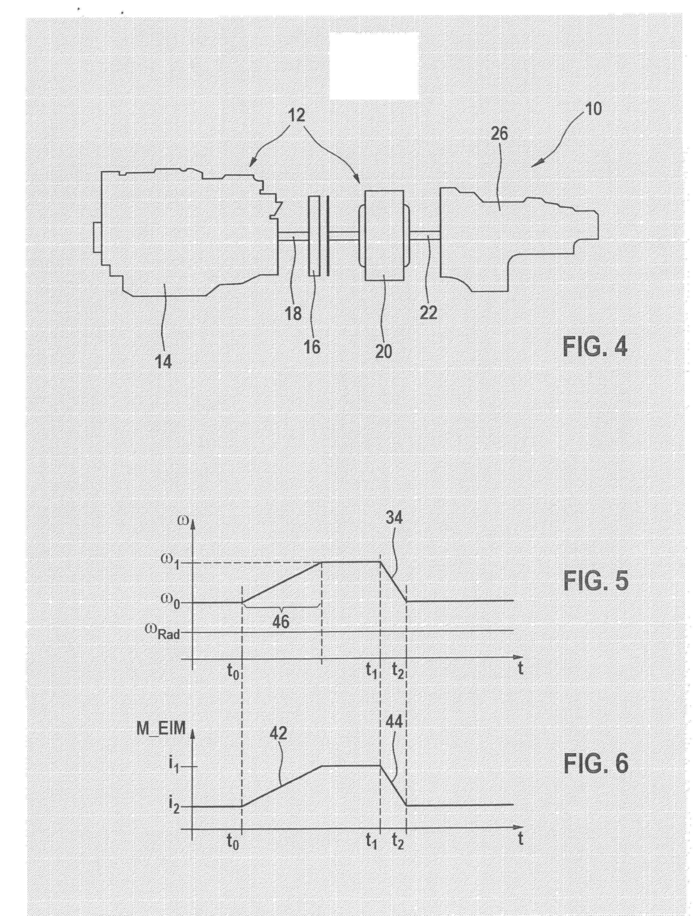 Method for starting an internal combustion engine in a hybrid drive