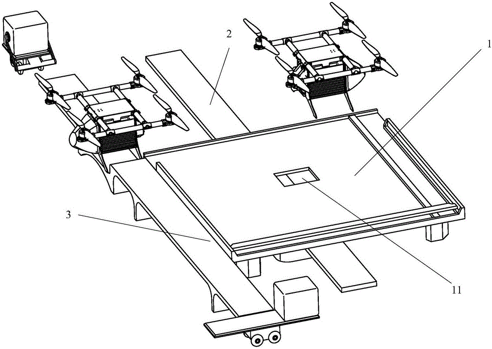 Unmanned plane logistics ground storage platform system and control method