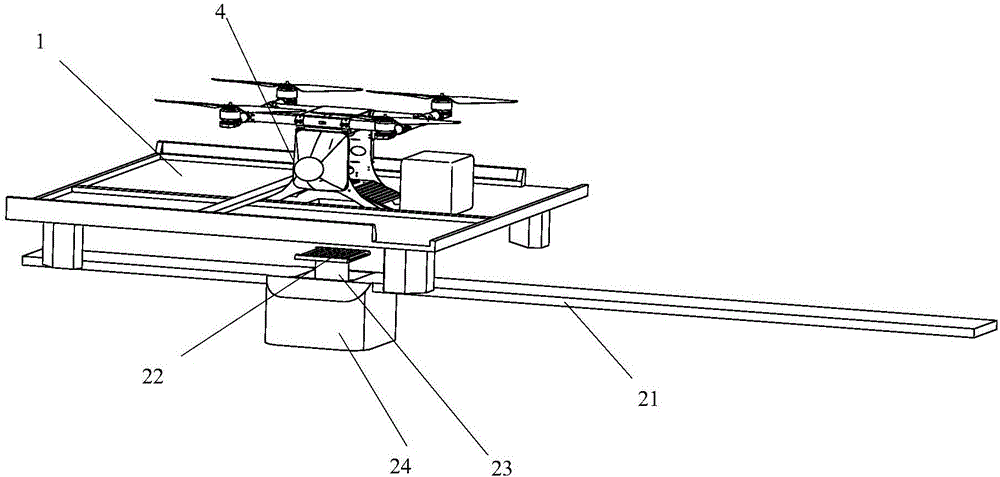 Unmanned plane logistics ground storage platform system and control method