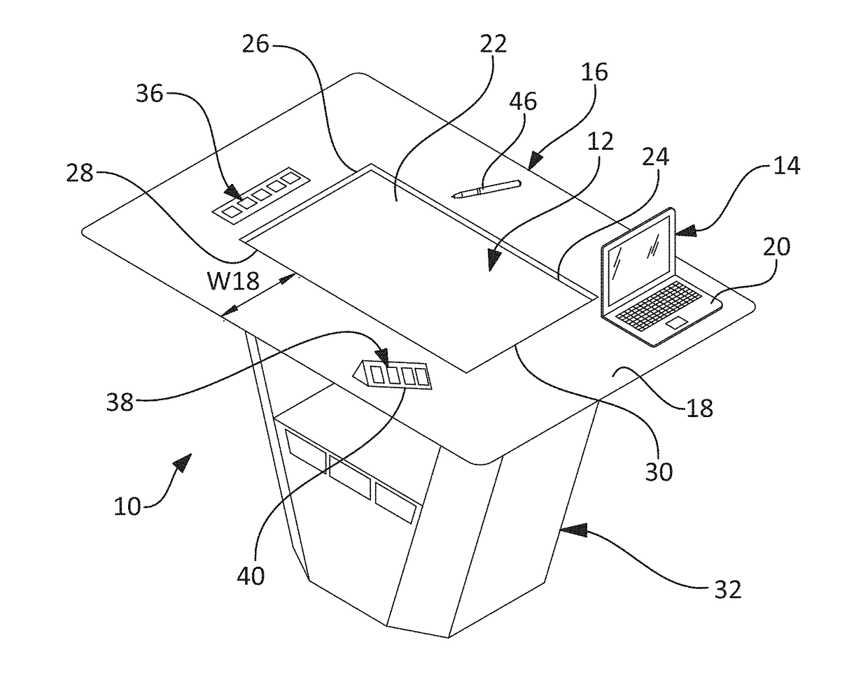 Device and method for visual sharing of data