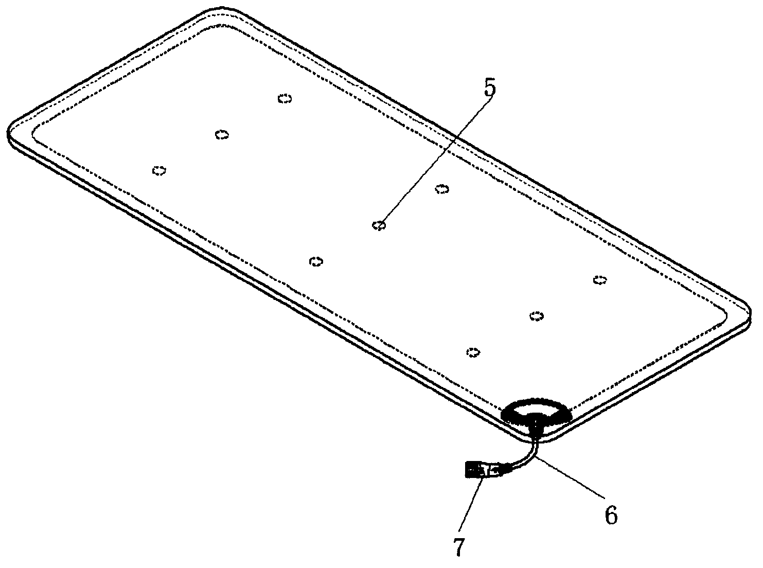 Capacitive type operation electrode circuit pad