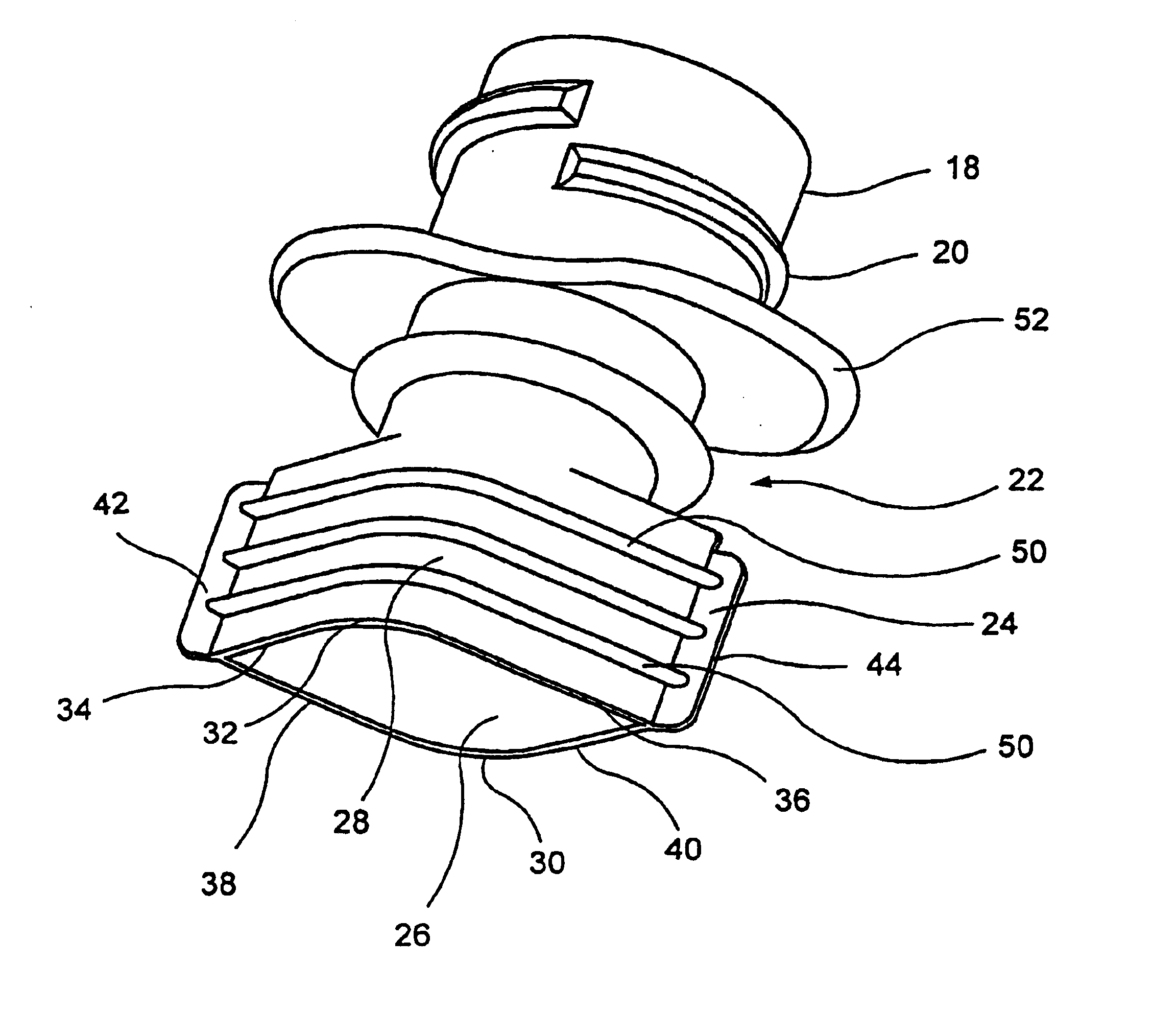 Flexible pouch fitment structure