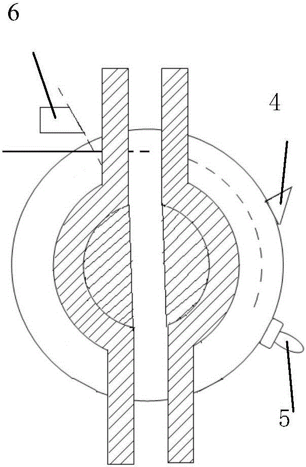 Gravity action-type ball valve instantaneous opening and closing control device