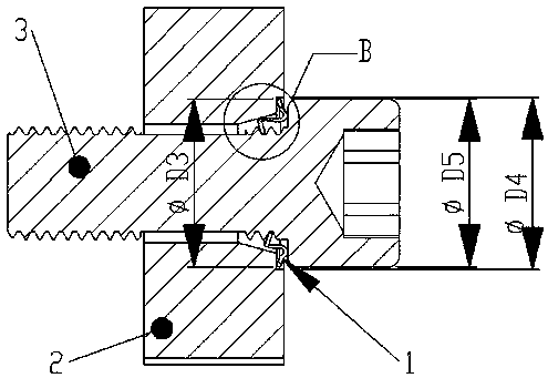 Threaded washer and installation method thereof