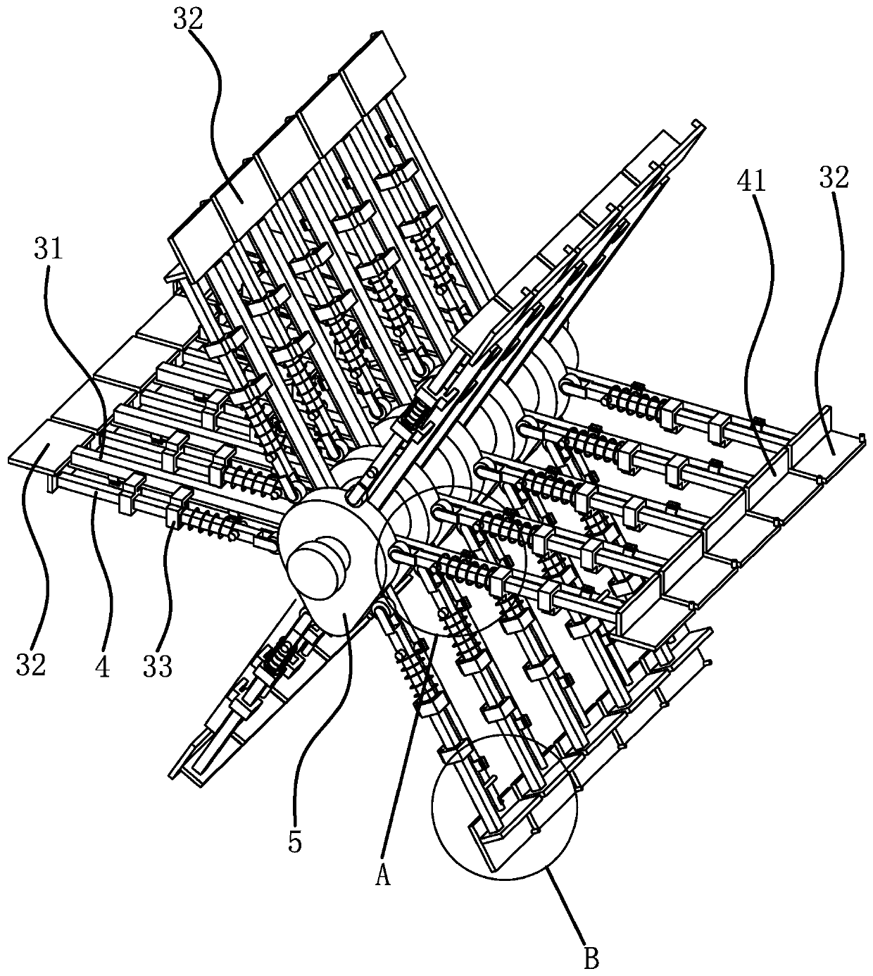 A feeding mechanism for a food processing tool