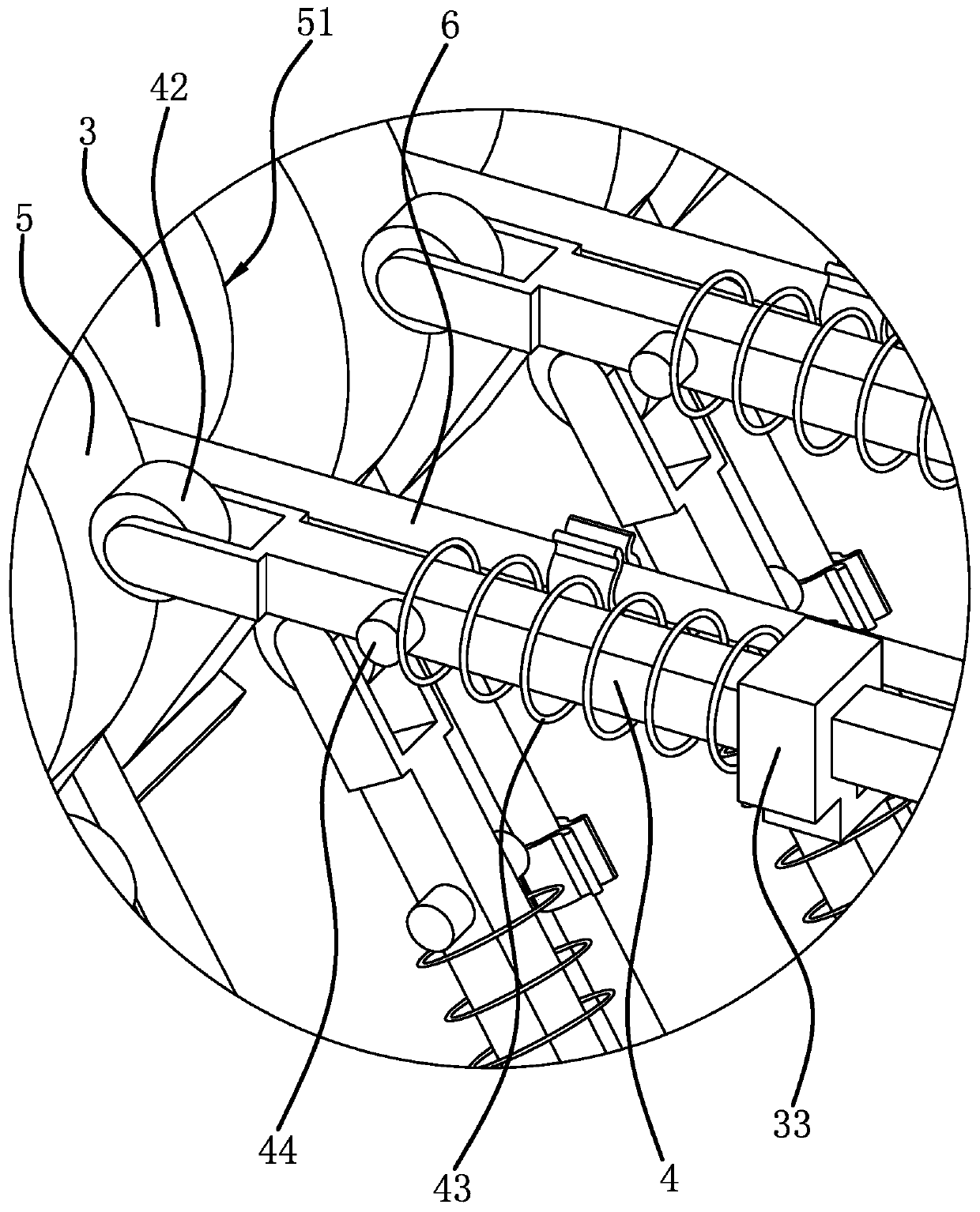 A feeding mechanism for a food processing tool