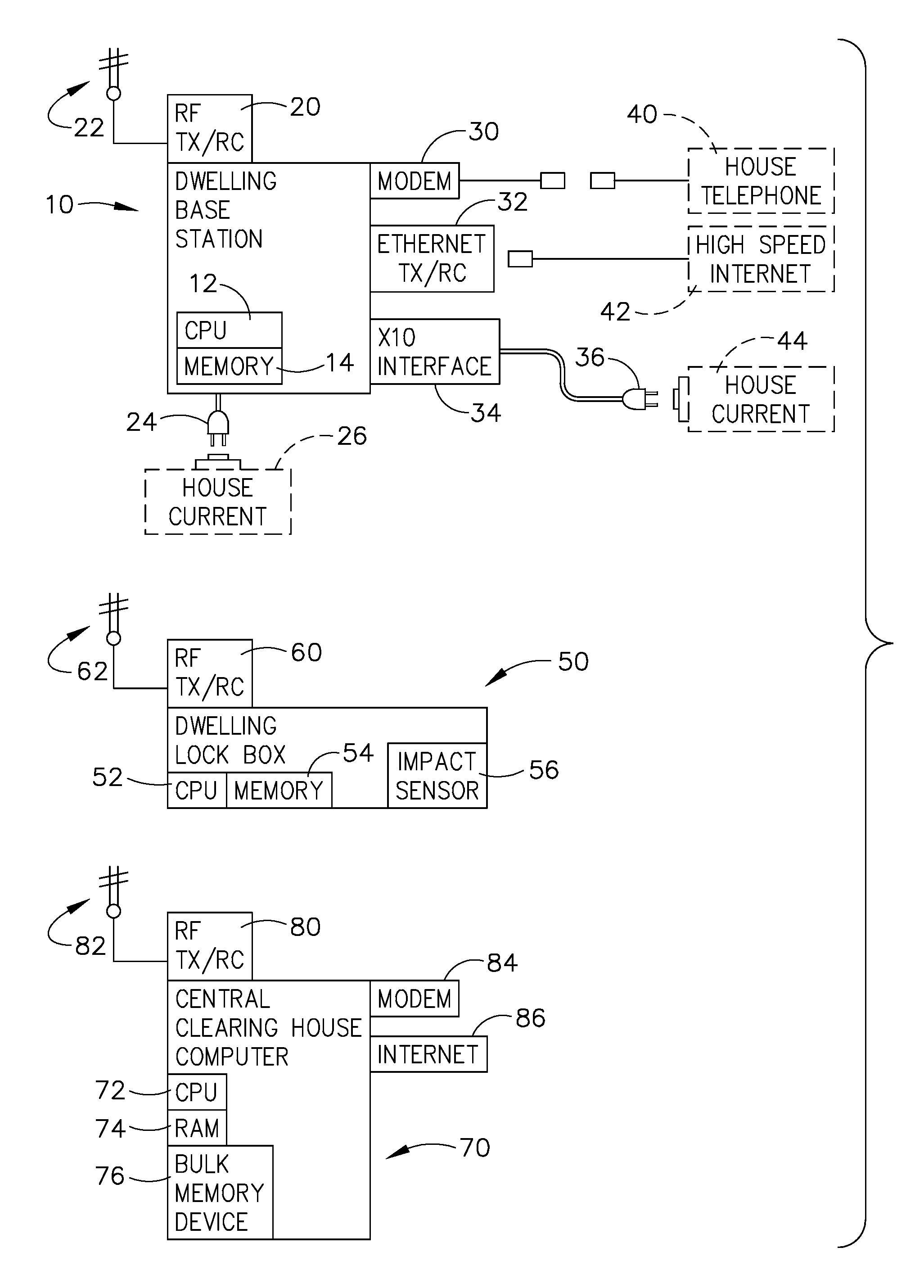 Electronic lock box with transponder based communications