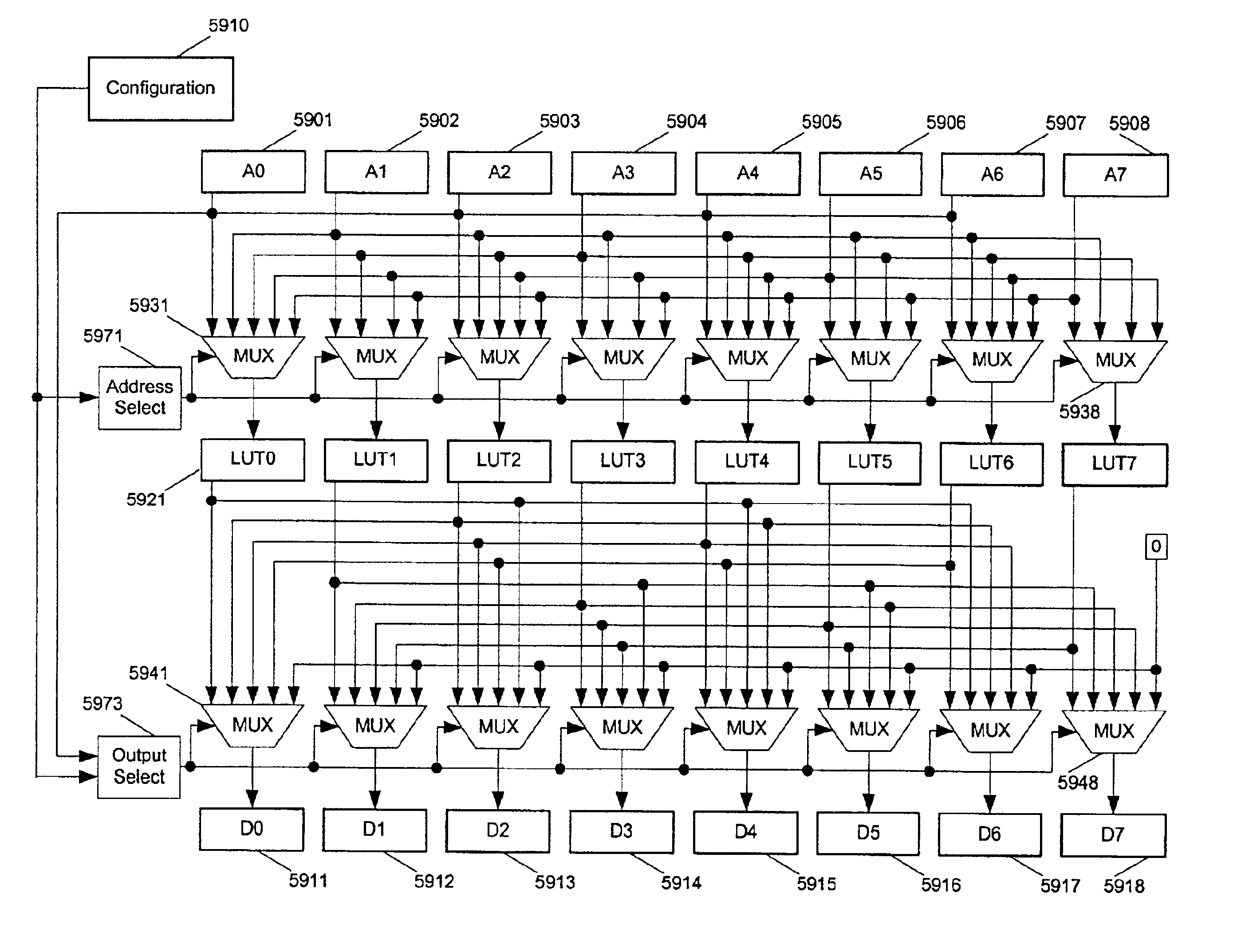 Parallel vector table look-up with replicated index element vector