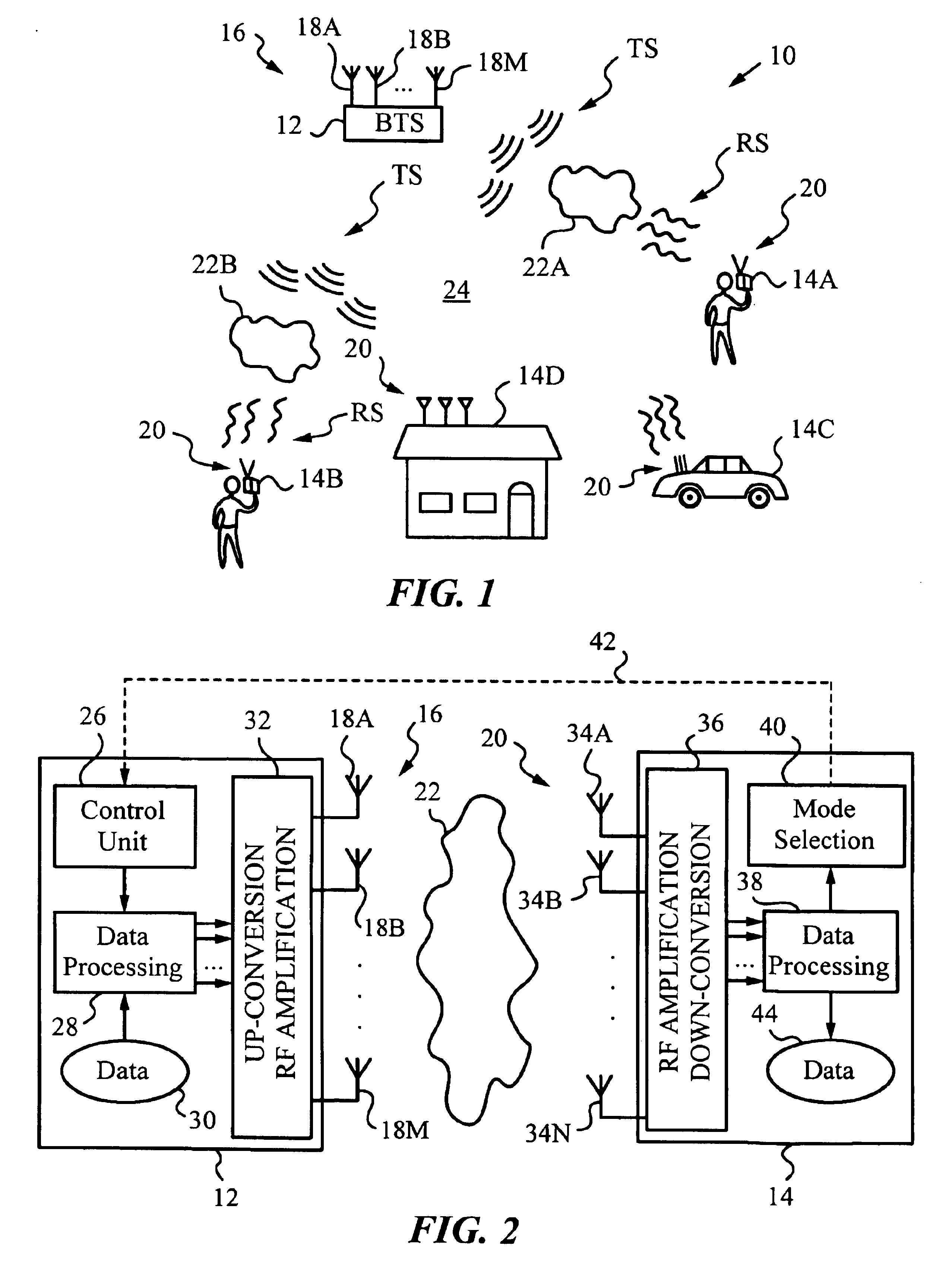 Method and system for mode adaptation in wireless communication