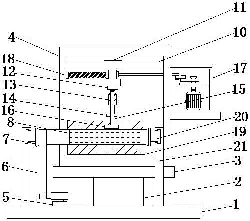 Leather dust removing device with efficient dust removing function